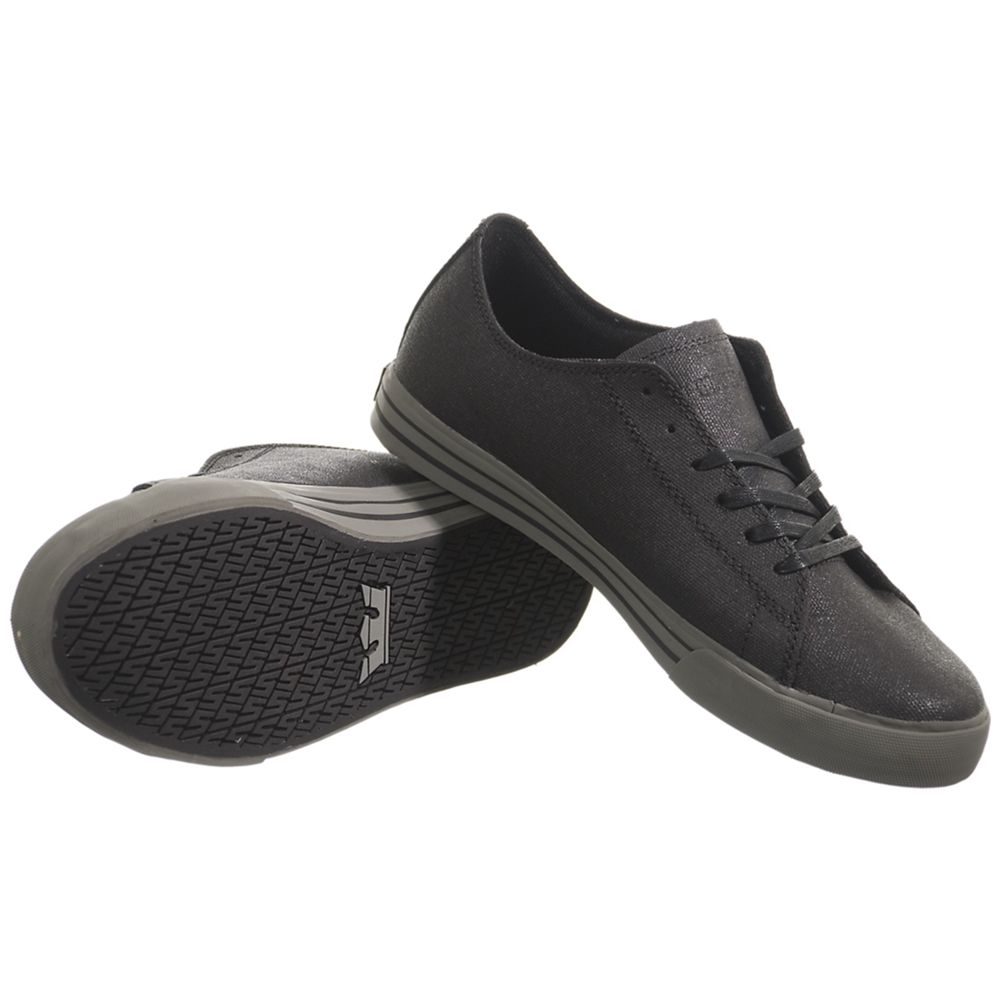 Baskets Basses Supra Thunder Low Noir Tuf Black Homme | OJM-76321179